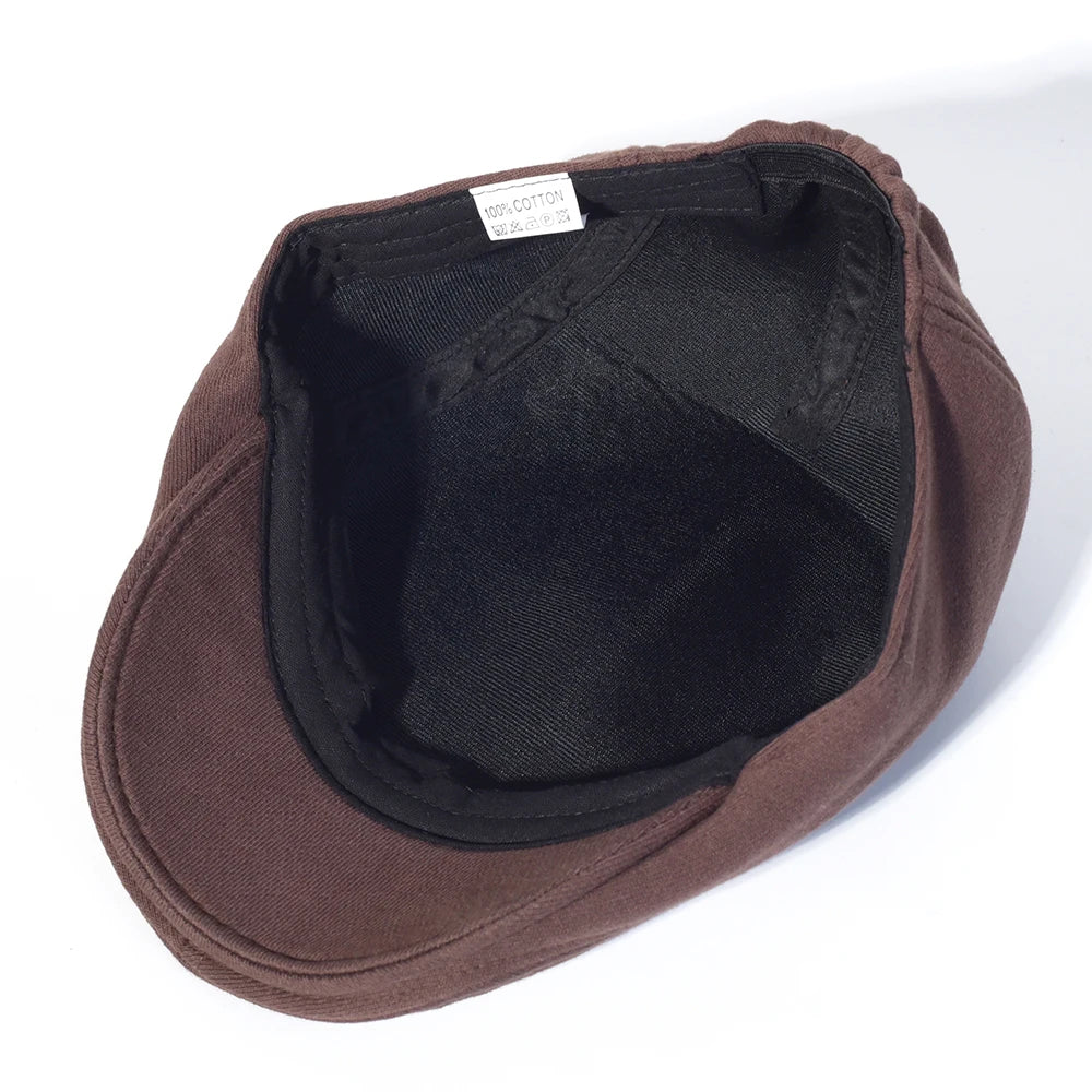 Béret gavroche coton homme tour de tête 56-59 cm