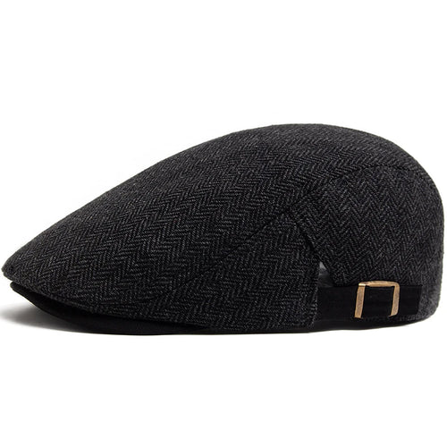 Béret chevrons vintage réglable homme