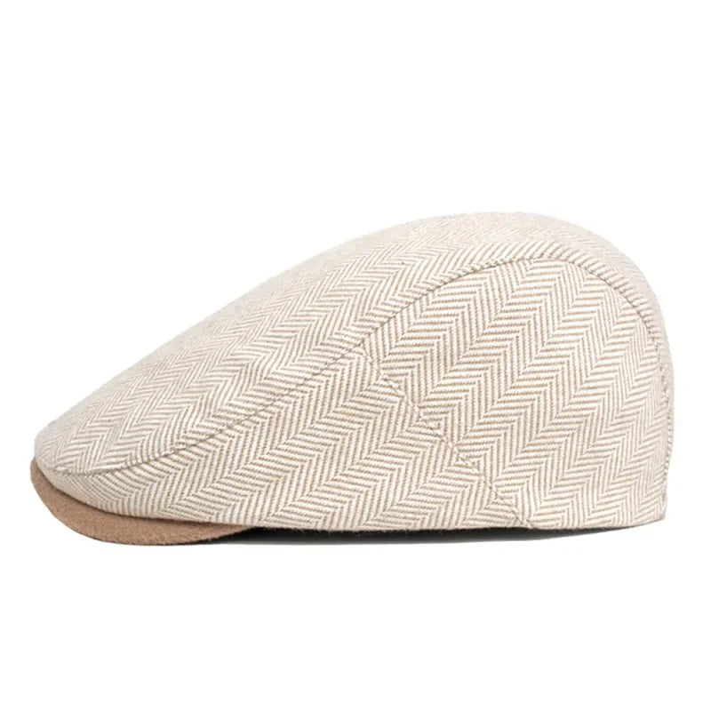Béret imprimé chaud homme tour de tête 55-59 cm