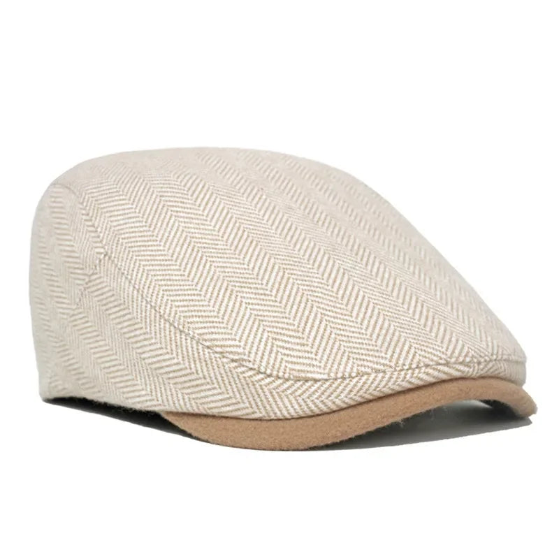 Béret imprimé chaud homme tour de tête 55-59 cm